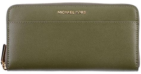 michael kors greyson wallet|michael kors army green wallet.